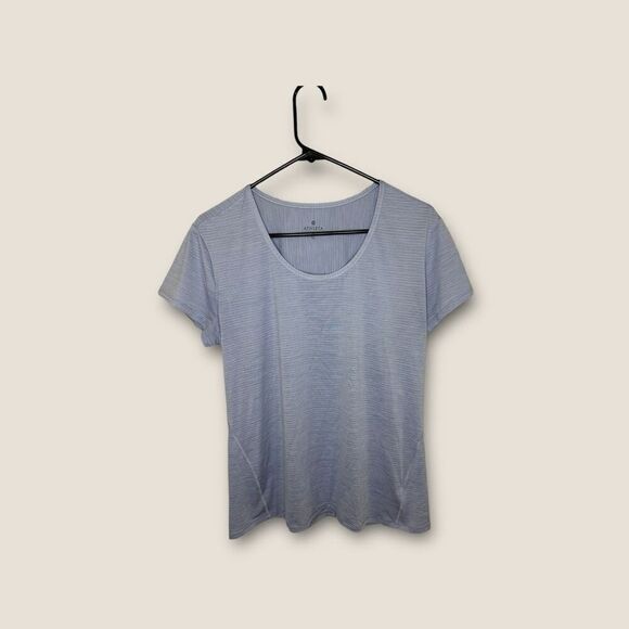 Athleta Women’s Athletic Tee Purple White Reflective Size XL - Picture 1 of 5